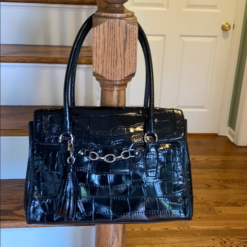 Ann Taylor Patent Leather Shoulder Bag